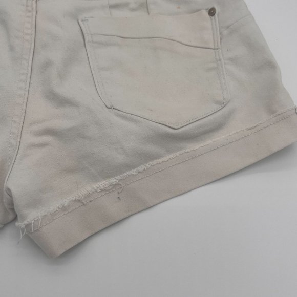 🥀 Women's / Junior White High Rise Shorts Size 7/28 - Picture 3 of 10